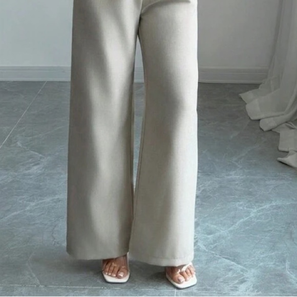BLACK Elegant Cream PANTS - Picture 5 of 6
